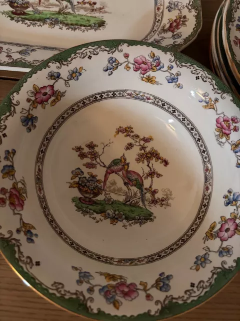 Spode Copeland Chinese Rose Soup Plates Tableware