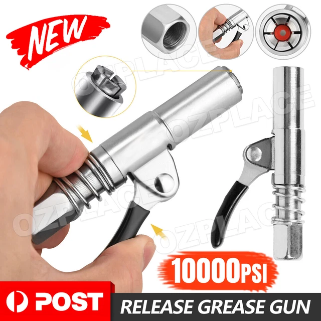 AU GREASE COUPLER HeavyDuty Quick Release Grease Gun Coupler NPTI/8