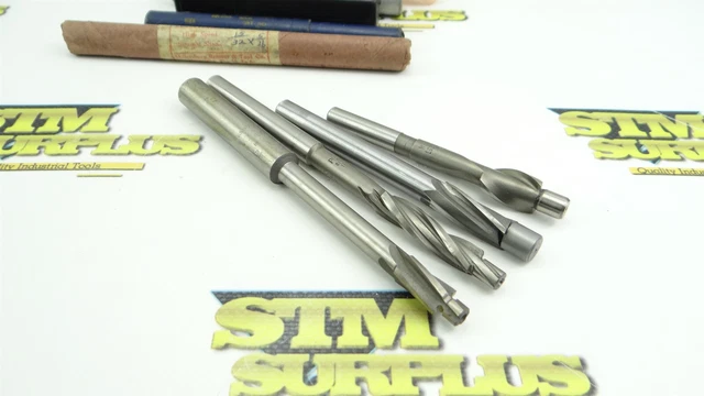 Lot Of 5 Assorted Hss Pilot Counterbores 1/4" To 3/8" Pilot Dia Weldon Putnam