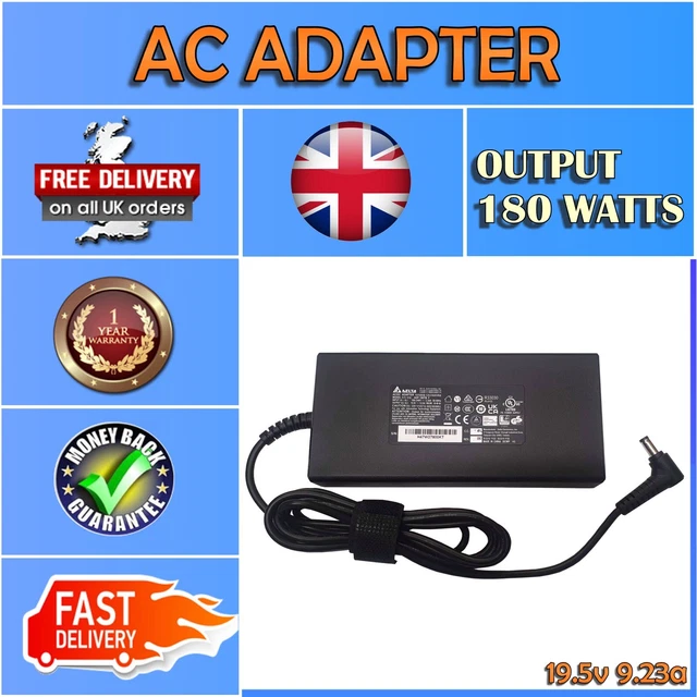 MSI GAMING GE72 6QC Apache Compatible Laptop Power DC Adapter Car Charger  £47.99 PicClick UK