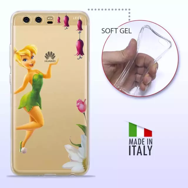 Huawei P10 Plus TPU CASE COVER PROTETTIVA TRASPARENTE Disney Trilli Campanellino