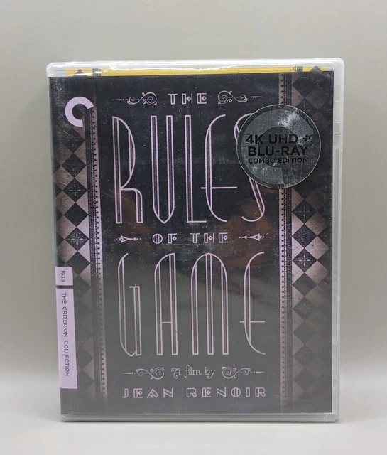 THE RULES OF The Game 4K UHD + Blu Ray Criterion Collection US