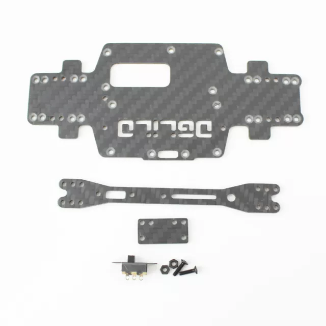 NEU Carbon Fiber Chassis für Wltoys K969 K979 K989 K999 P939 284131 1/28 RC Auto