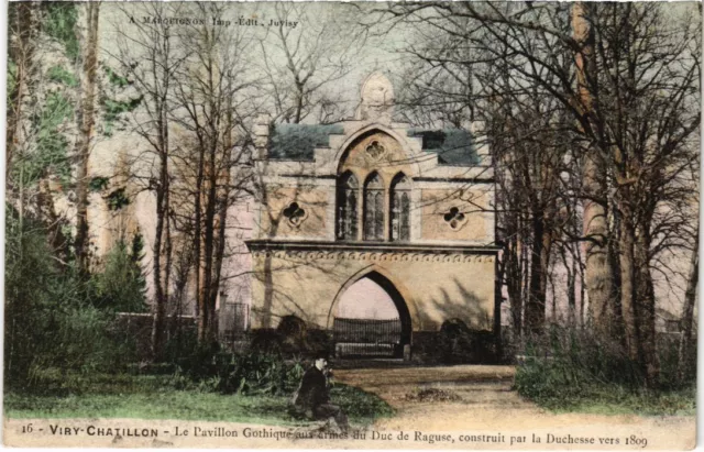 CPA VIRY-CHATILLON Pavillon Gothique aux Armes du Duc de Raguse (1354757)