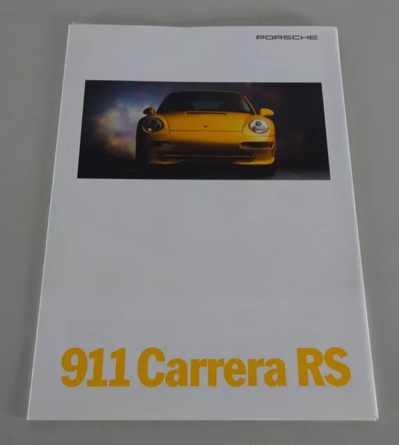 Prospectus/Brochure Porsche 911 Carrera Rs Type 993 Stand 02/1995 Pad 5000