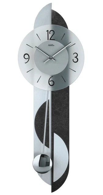 Horloge murale moderne avec mouvement à quartz, fonctionne sur piles