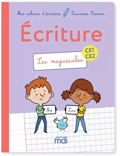 Pack De 5 Cahiers D'écriture GS/CP - 24 Pages, Interligne 3mm, 17x22cm, Couverture Robuste - 3