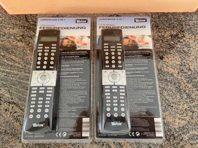 TEVION UNIVERSAL FERNBEDIENUNG. lernfähige 8 in 1. 2 Stück. Neu! EUR 29 ...