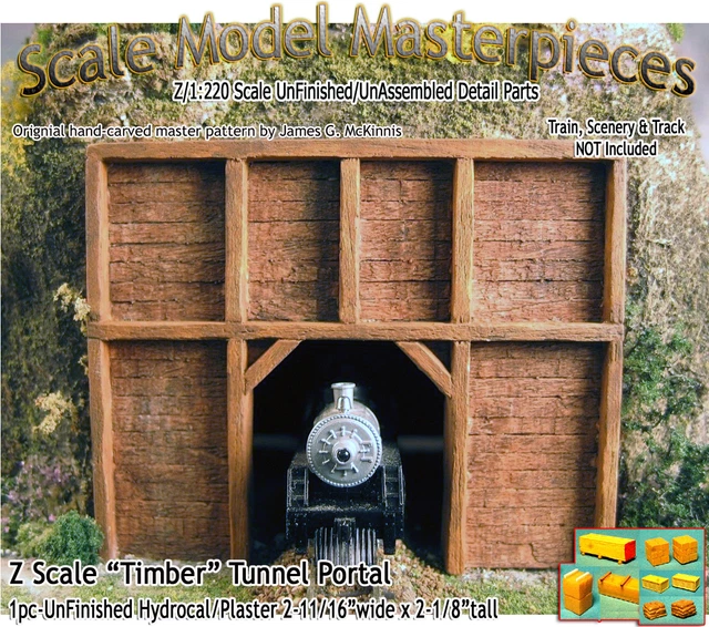 TIMBER TUNNEL PORTAL Z Scale Scale Model Masterpieces “NEW" £5.80 PicClick UK