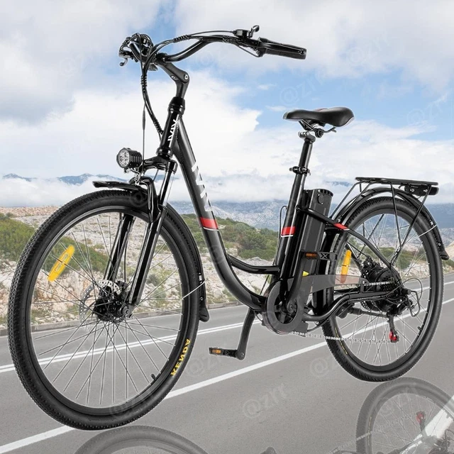 ELECTRIC BIKE 26'' Powerful 500W Motor Cruiser Ebike w.360Wh Removable