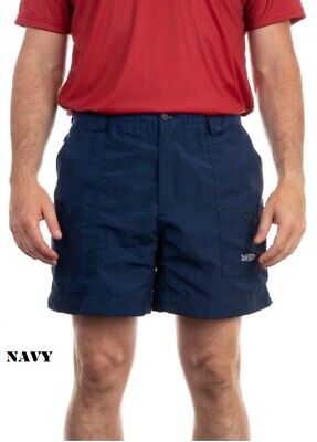 Men's AFTCO Original Fishing Shorts Long 8inch- MULTIPLE COLOR OPTS - FREE SHIP!
