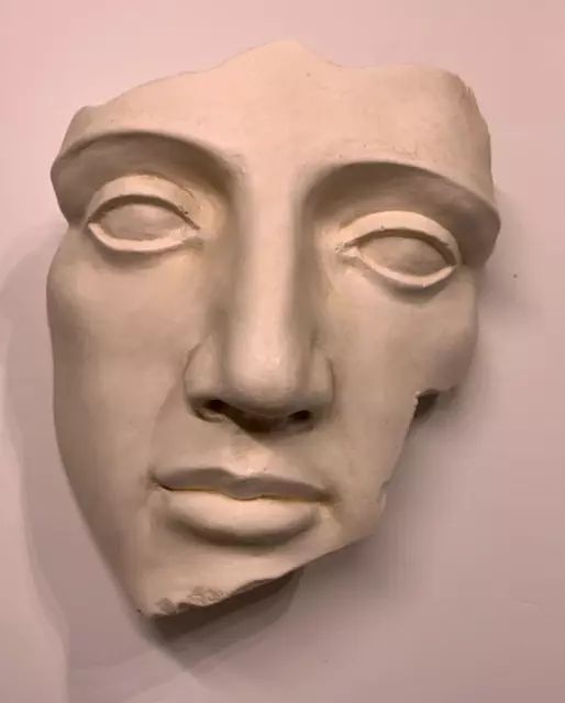 Portrait Plaster Face Mask Cast Modern Wall Art Sculpture