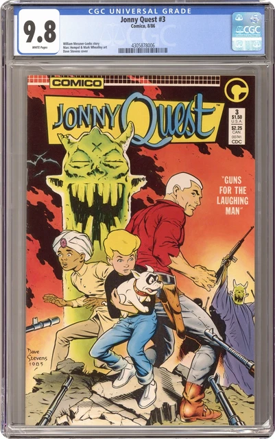 Jonny Quest #3 CGC 9.8 1986 4305878006 Jonny Quest #3 CGC 9.8 1986 4305878006