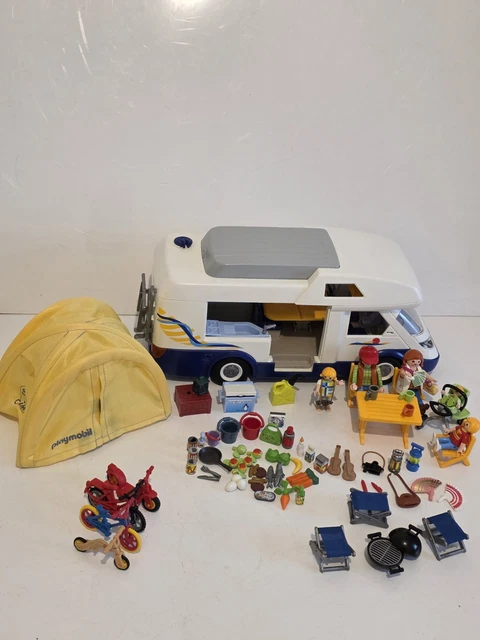 VINTAGE PLAYMOBIL 4859 Camper Van Motorhome Camping Family