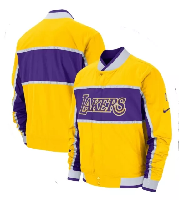 Nike Los Angeles Lakers Courtside Jacket AJ9153-728 Men's Size XL