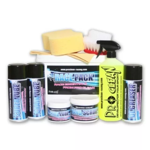 Pro Clean Race Pack Motorcycle Street Road Bike Cleaner Kit