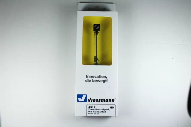 Viessmann 4517 H0 Form-Sperrsignal mit Flanschfuß, Neuware.