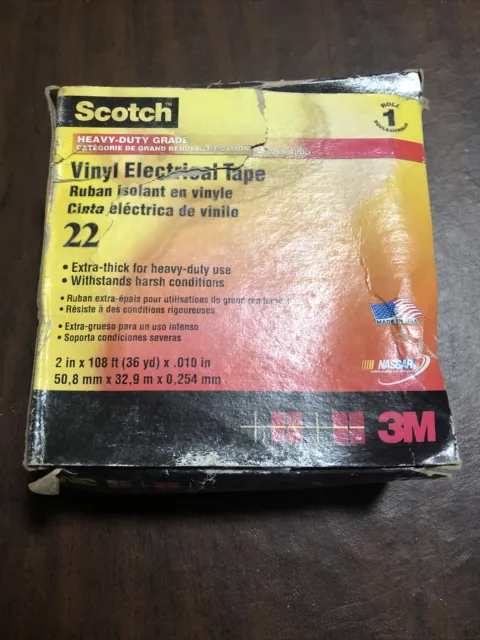 3M 22-2& X 36YD 2 in x 36 yd Scotch Heavy Duty Vinyl Electrical Tape ...