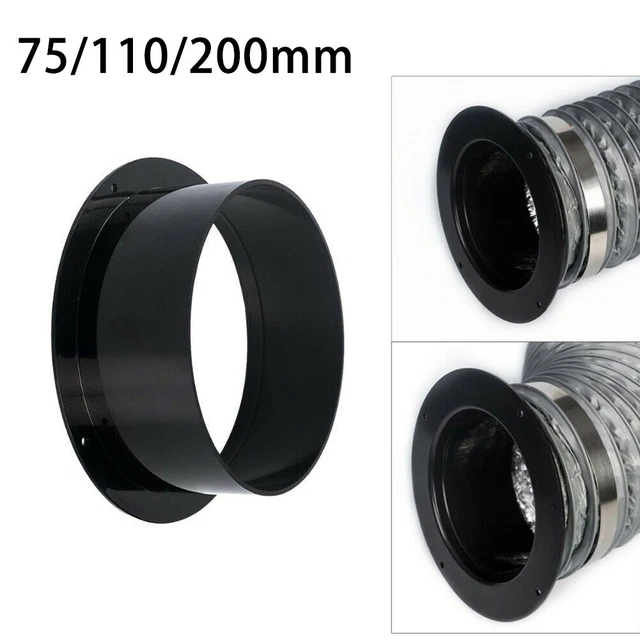 PIPE CONNECTORS VENTILATION Ducting Black Duct Connector Exhaust