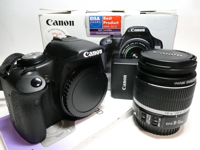 Canon D500 + Objectif + 2 Batteries + Carte 32 Go - Occasion