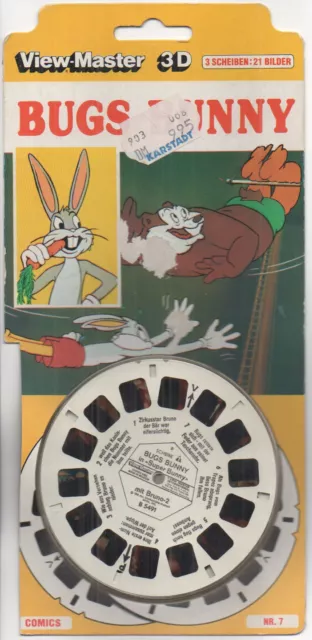 View-Master 3D Bildscheibenset Nr. BB 549-D: Bugs Bunny in "Super Bunny"