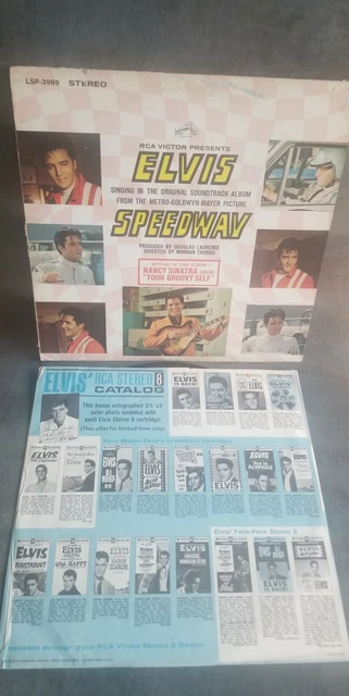 ELVIS PRESLEY Speedway  LP LSP-3989 STEREO 1960’s + Gatefold inner sleeve