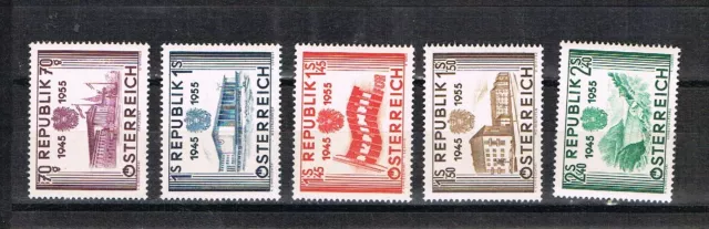 Osterreich 1955 Satz 1012/16 Unabhangigkeit postfrisch