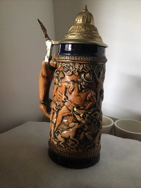Gertz German Beer Stein, Hunting , Fox Handle