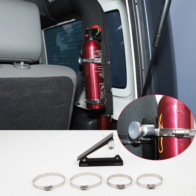 Support D'extincteur à Fixer Sur Barre De Sécurité Jeep Wrangler - Support Réglable - Hdautoworld