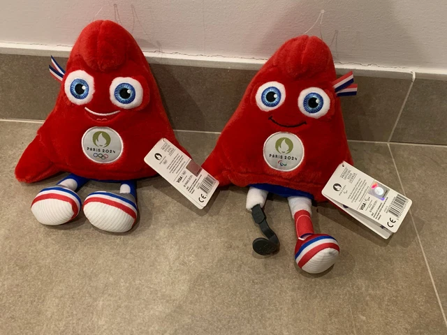 2 Peluches Mascotte Jeux Olympiques et Paralympiques Paris 2024  Neuves