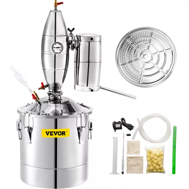 VEVOR 50 L/13.2 Gal Alcohol Distiller Brewing Kit Stainless Wine Boiler Home