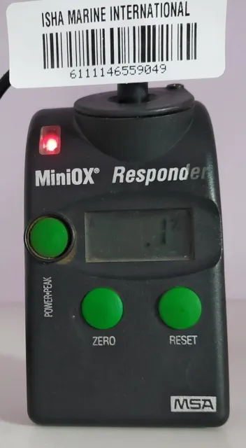 MSA MiniOX Répondeur Oxygène Détecteur 2