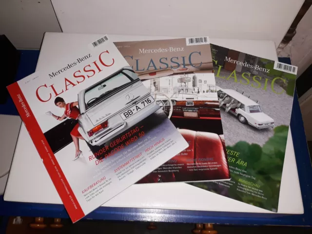 Mercedes-Benz Classic Magazin Ausgaben 1-3 aus 2013 kompletter Jahrgang Konvolut