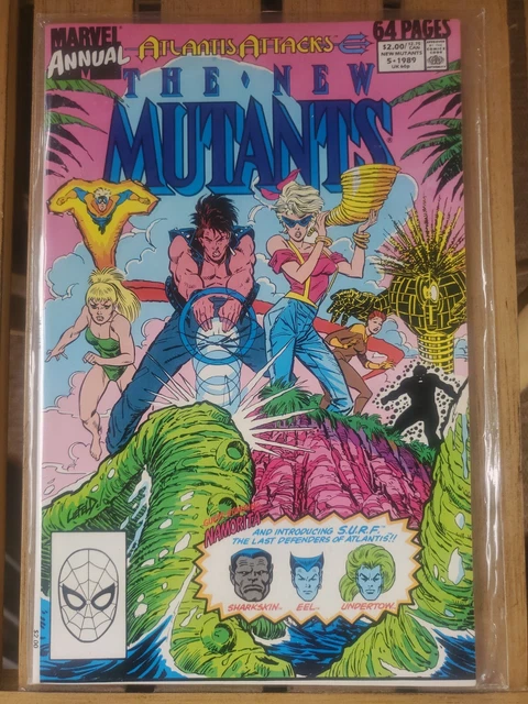 Marvel Comics Annual ATLANTIS ATTACKS The New Mutants Annual 5 1989 Vintage book