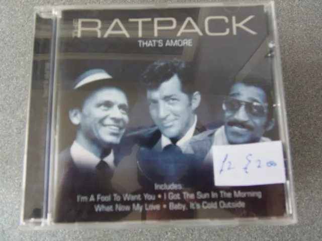 The Rat Pack "That's Amore" MINT CD Frank Sinatra, Dean Martin, Sammy Davis Jr