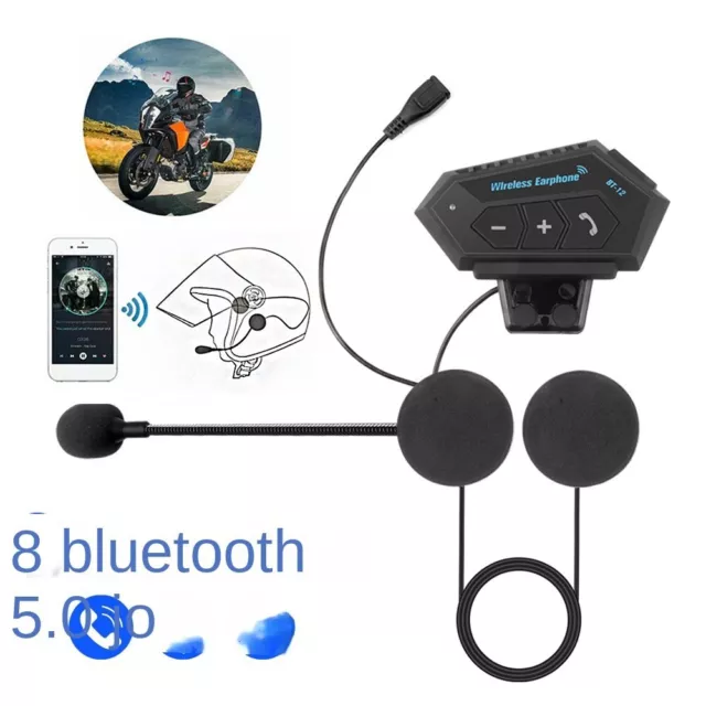 Kit d'Appel à Mains Libres sans fil, Accessoire Bluetooth pour Casque de Moto, S