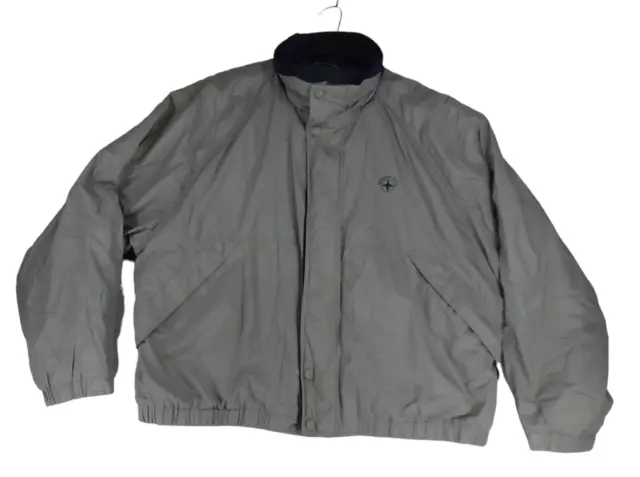 Members Only Wind Breaker Men's Size XXL Lined Full Zip Green/Blue Golf