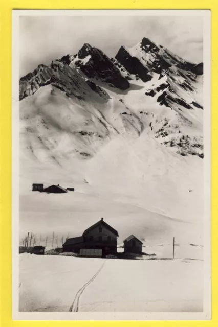 cpsm Cachets CHÂLET HOTEL du COL des ARAVIS 1500 m. Snow Montagne L'ETALE