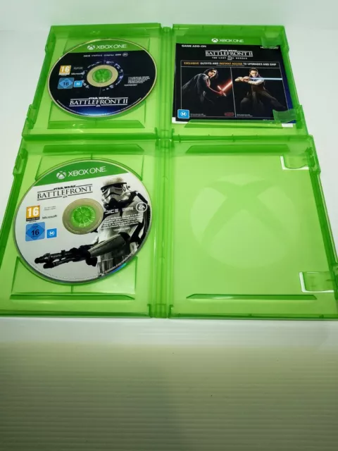 Star Wars Battlefront 1 & 2 Bundle Microsoft Xbox One Video Games PAL No Manuals 3