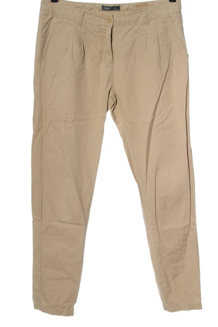 SOLO pantaloni all'anca da donna taglia DE 44 nudo casual look