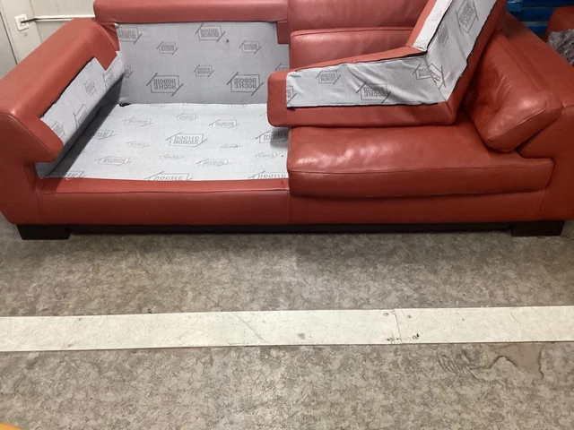 Canapé 3 Places Roche Bobois Cuir Chocolat – 2m16, état Impeccable