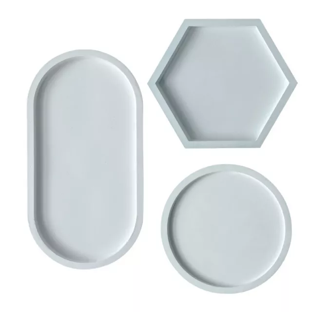DIY Oval Tray Mold Storage Box Silicone Mold Oval Coaster Crystal Mold Ashtray