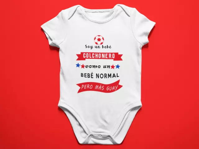 Atlético de Madrid - Body colchonero - Bebé colchonera - Para Niño o Niña 2