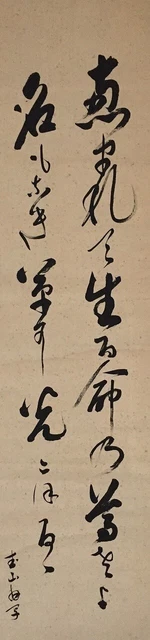 F1210 Japonés Colgante Rollo Kakejiku Vintage Mano Pintura Papel Caligrafía