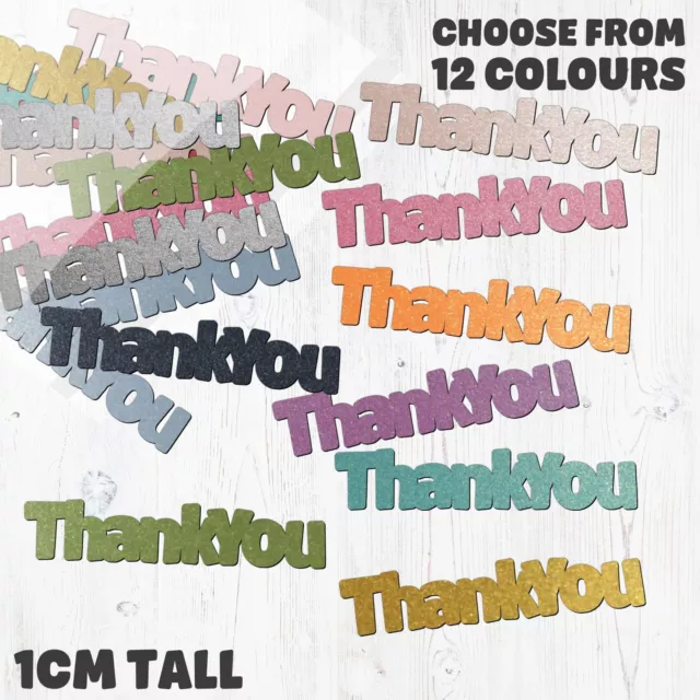 ThankYou Table Confetti - Choose your own words - 12 Colours - Friendship