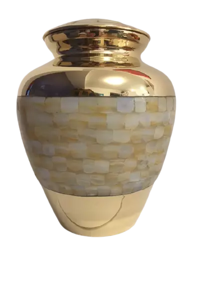 Urns for Ashes Adult Cremation Funeral Human Memorial Burial Mother of Pearl