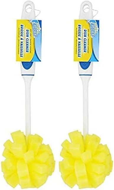Dish Cleaning Sponges, Blue/Yellow