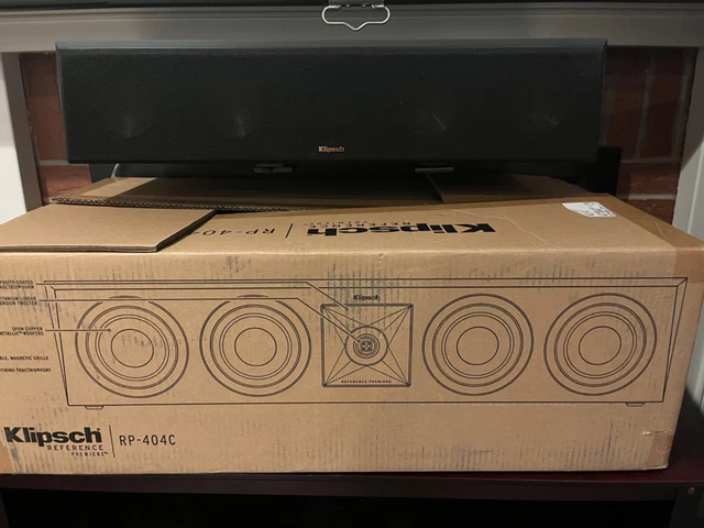 Klipsch RP-404C Center Channel Speaker with the original box! Klipsch RP-404C Center Channel Speaker with the original box!