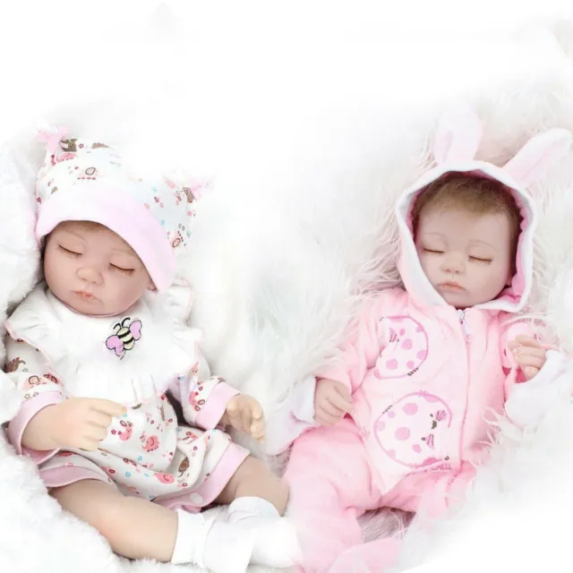 Handmade Realistic Reborn Baby Dolls Vinyl Silicone Soft Newborn Doll Gift Xmas