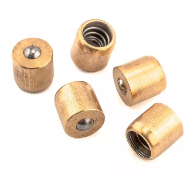 5pc 12mm Brass Ball Catch Latch Spring Push Button Cabinet Door For Strike Plate